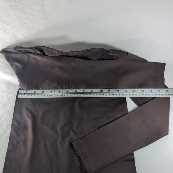 FLAWED C'est Moi Seamless Dark Brown Long Sleeve Shirt Women's OS One Size NWT - Picture 6 of 11